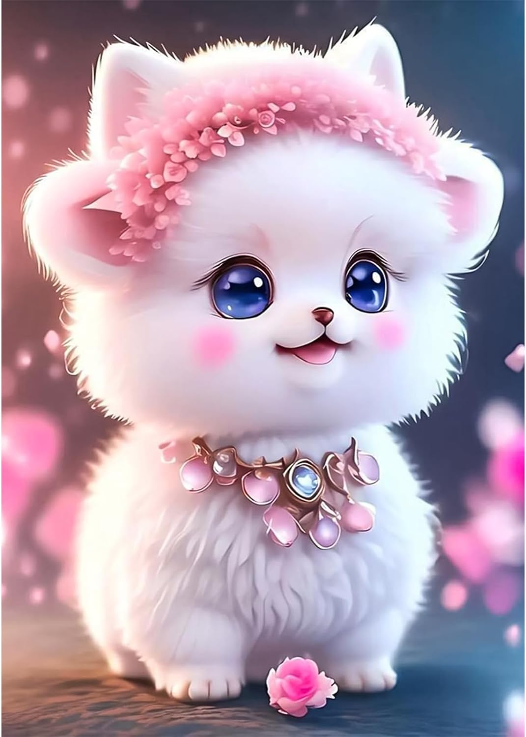 Diamond Painting Kit " Katzen Mädchen "! 30 x 40 cm!