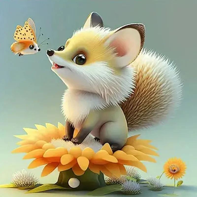 Diamond Painting Kit " Tierische Freunde "! 30 x 30 cm!