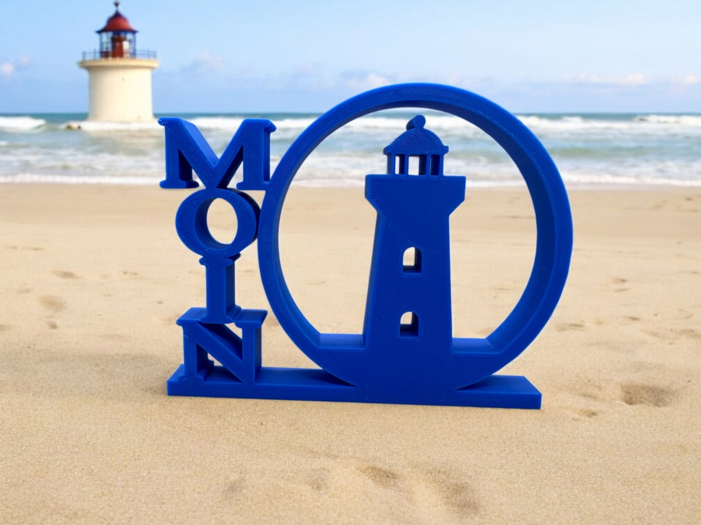 3D Druck Moin 2 Aufsteller - Leuchtturm Maritim Nordsee Deko - fks-design