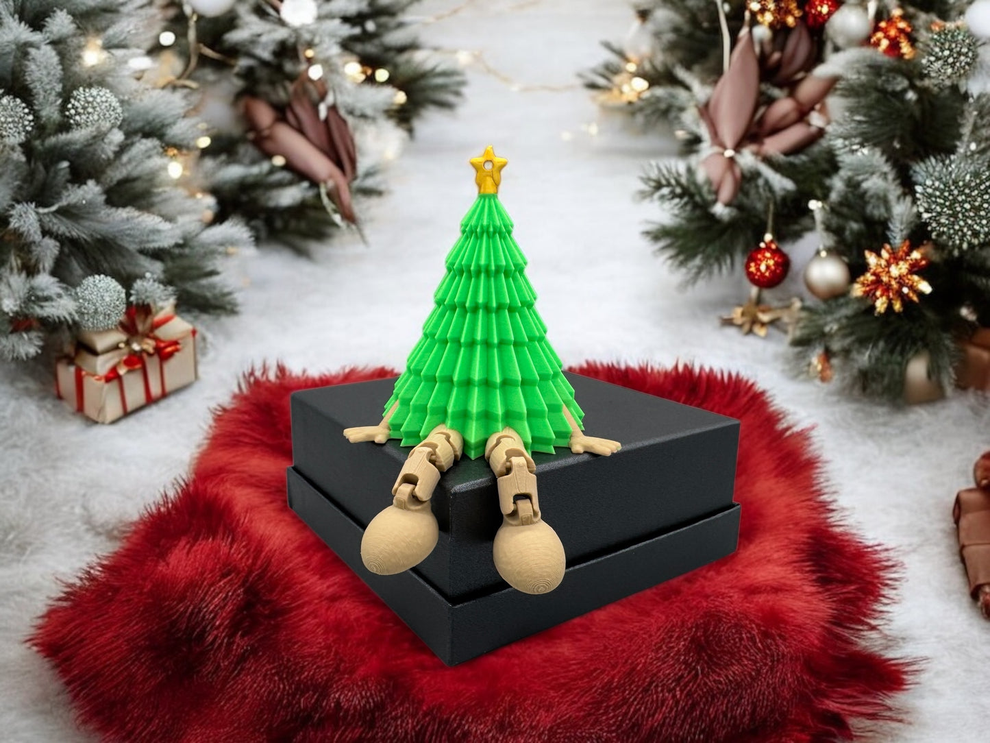3D Druck " Weihnachtsbaum " mit beweglichen Beinen