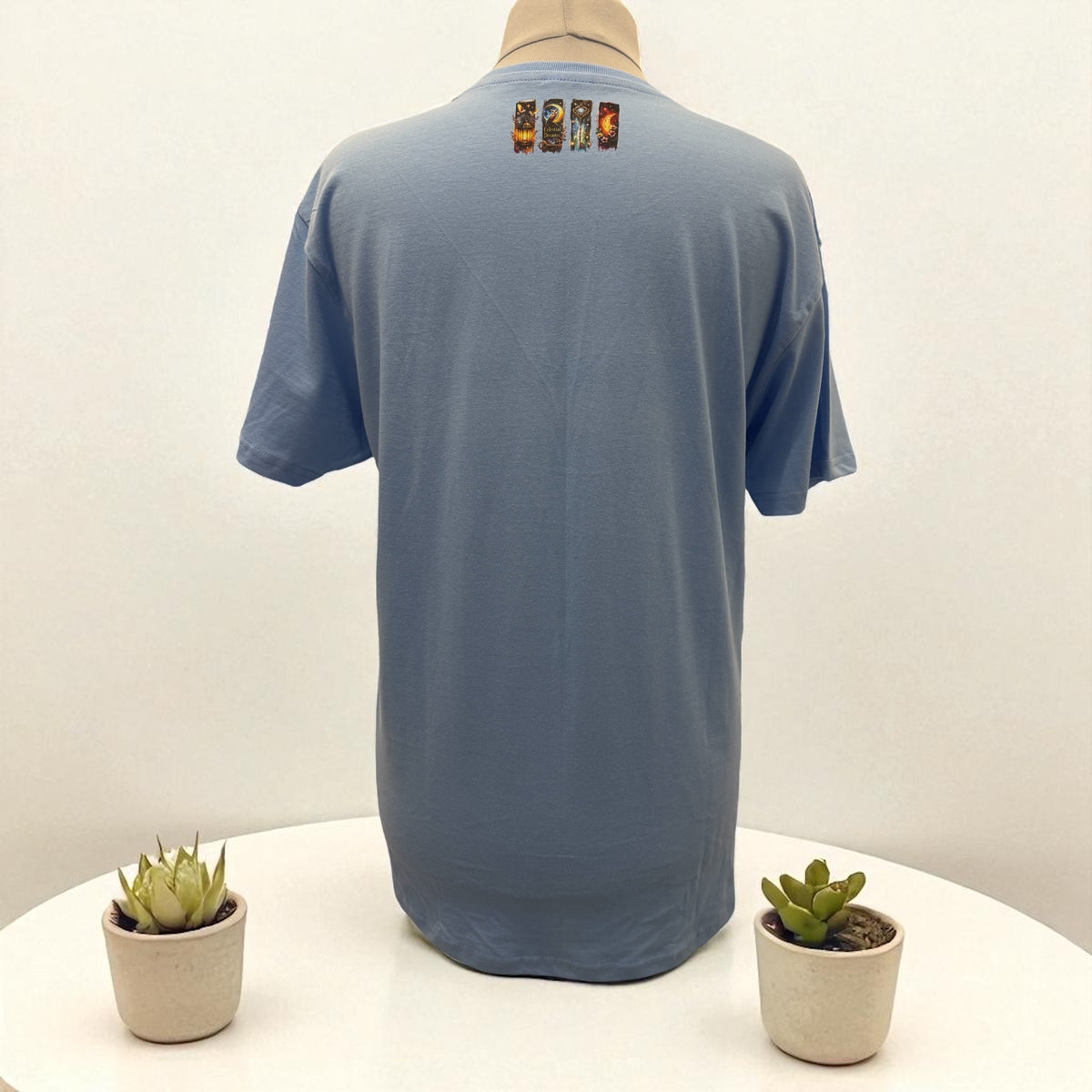 Unisex T-Shirt Himmlische Träume romantisches Motiv-Shirt Rückseite von fks-design