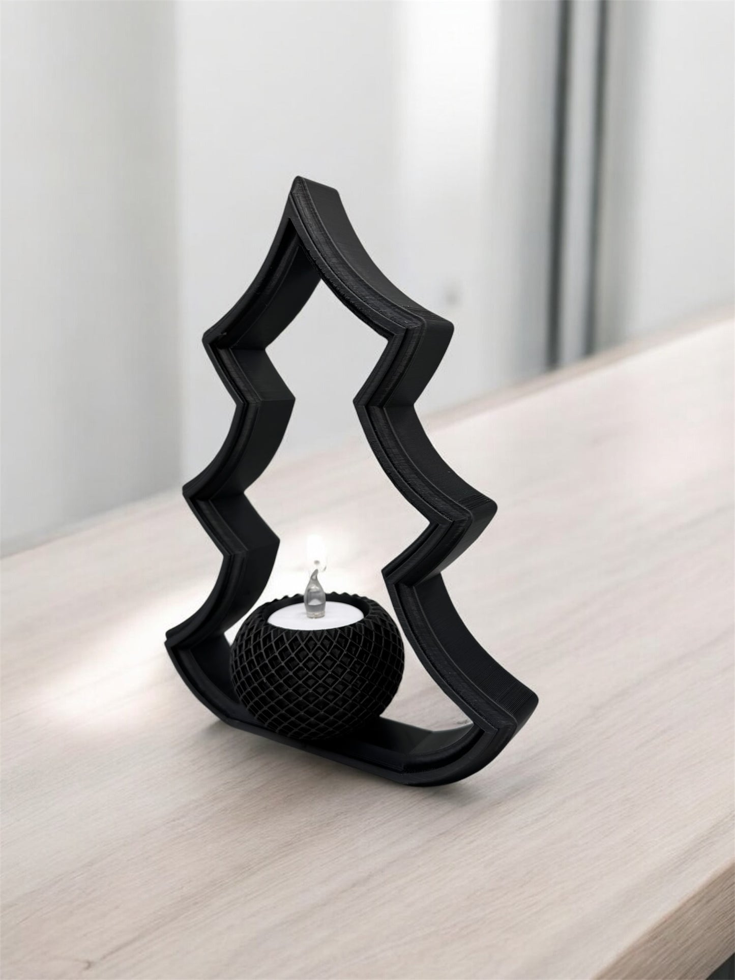 3D Druck! Eleganter LED Teelichthalter " Tannenbaum "!