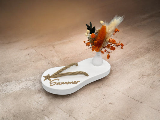 Flip Flops 3D Druck mit Blumen Dekoration Sommer