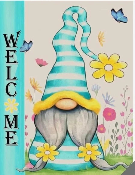 Diamond Painting Kit " Welcome Wichtel"! 30 x 40 cm!