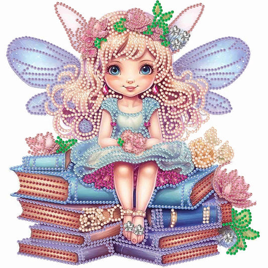 Diamond Painting Kit " Strass Buch Fee "! 30 x 30 cm!