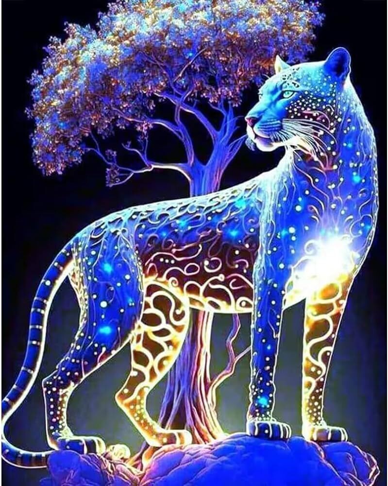 Diamond Painting Kit "Raubkatze"! 30 x 40 cm!