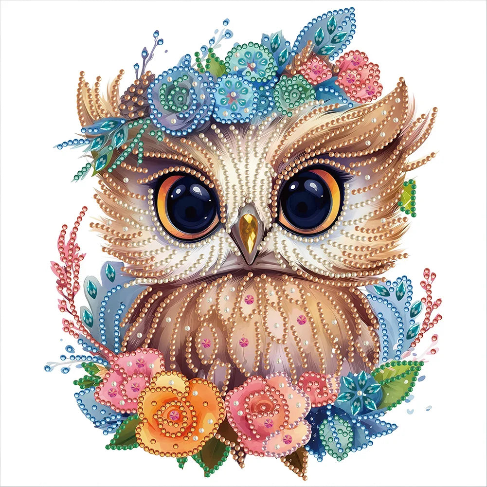 Diamond Painting Kit " Strass Eule "! 30 x 30 cm!