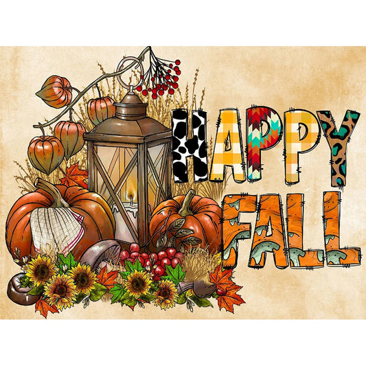 Diamond Painting Kit " Happy Fall "! 30 x 40 cm!