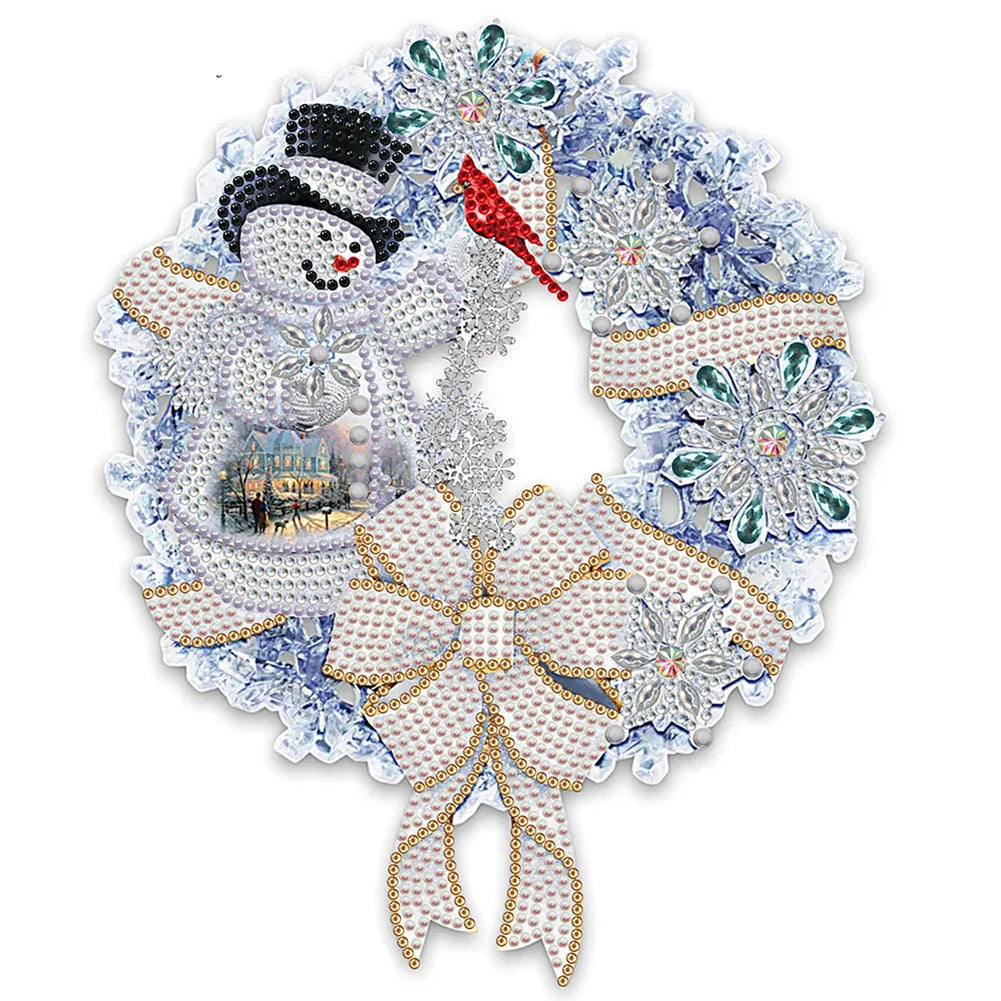 Diamond Painting Kit " Strass Winterkranz "! 30 x 30 cm!