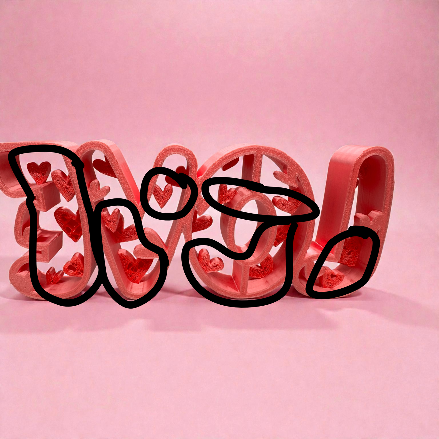 !!! B - Ware !!! Schriftzug " Love "!