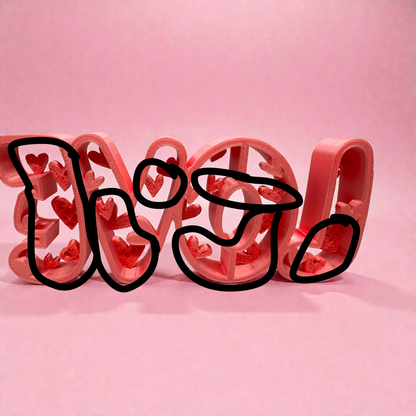!!! B - Ware !!! Schriftzug " Love "!