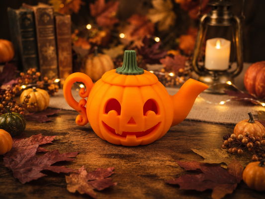 3D Druck LED Teelichthalter Halloween Kürbis Teekanne Herbst Deko PLA