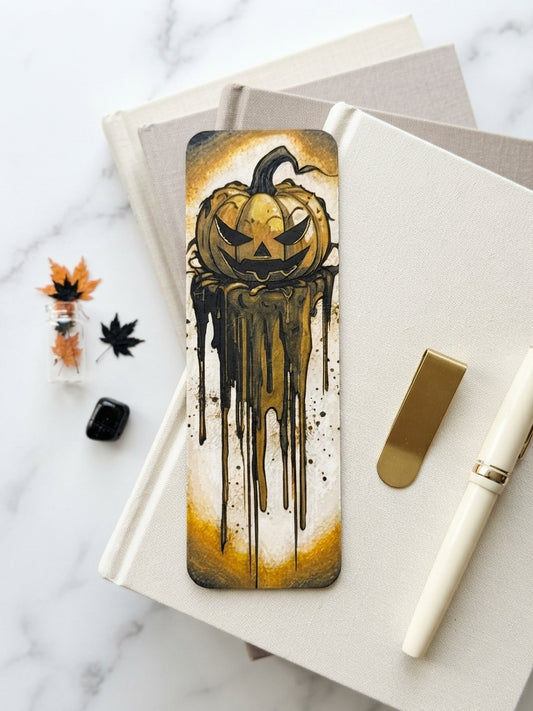 3D Druck Lesezeichen Halloween Kürbis | HueForge Art