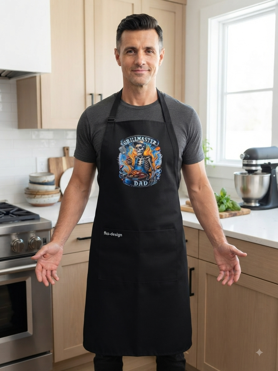 Unisex Koch- Back- Grillschürze Grillmaster Dad von fks-design
