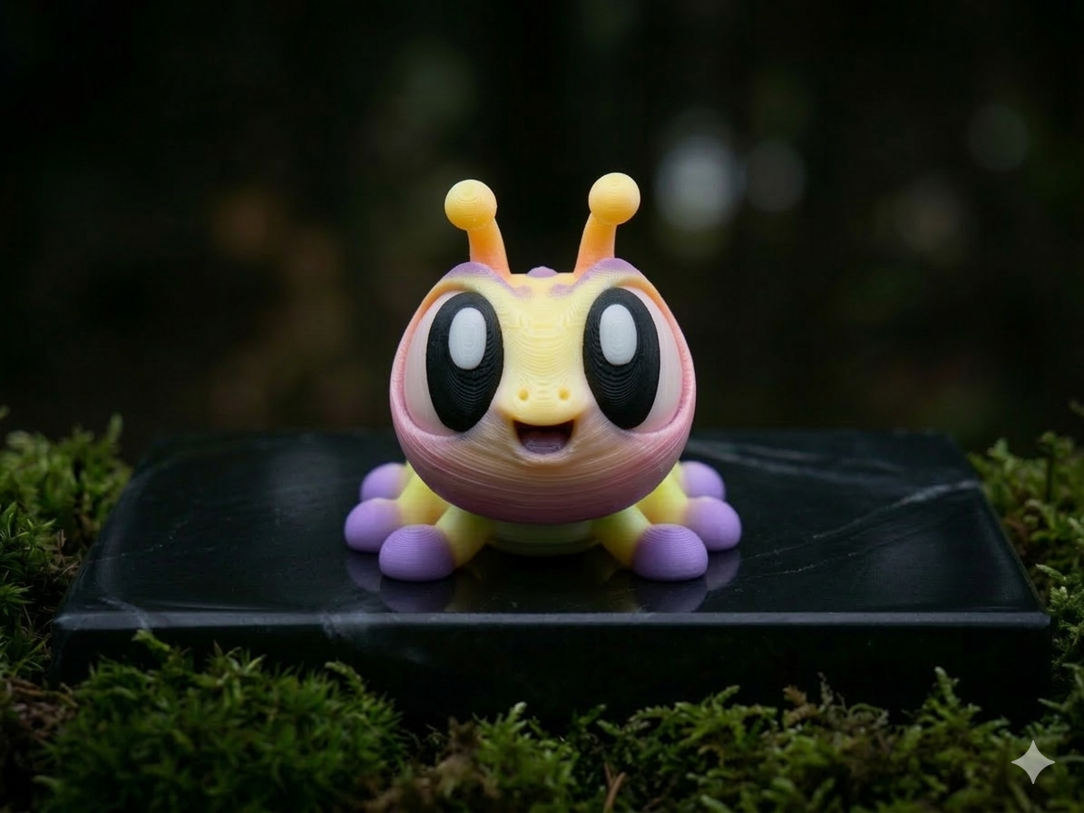 Mini Flexi Ameise beweglich, ca. 5,5 cm Sammelfigur aus PLA von fks-design

