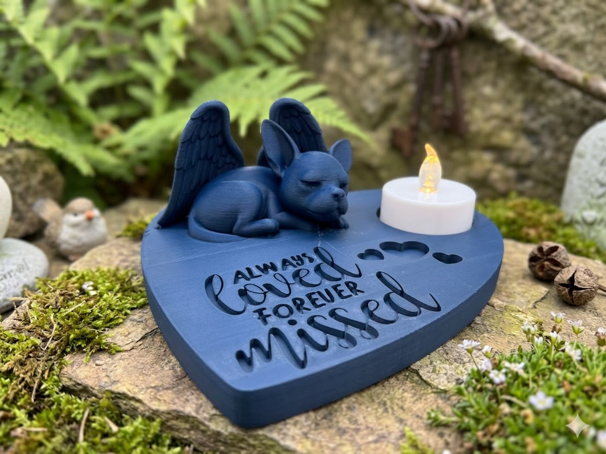 Gedenkstätte Chihuahua 3D Druck - Detailansicht Engel 6x14x15,5cm

