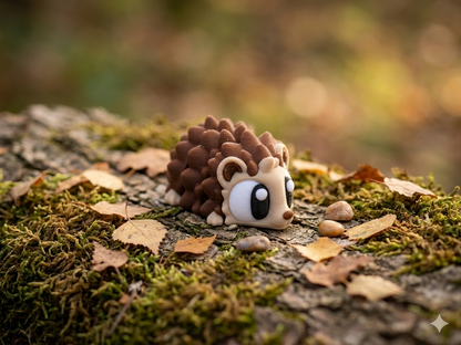 Mini Flexi-Igel aus 3D-Druck in PLA – bewegliches Fidget Toy mit detailreichem Stachelrücken von fks-design
