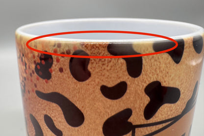 B-Ware Tasse Leo Mama Keramik 300ml – Sublimationsdruck Nahaufnahme Fehldruck von fks-design

