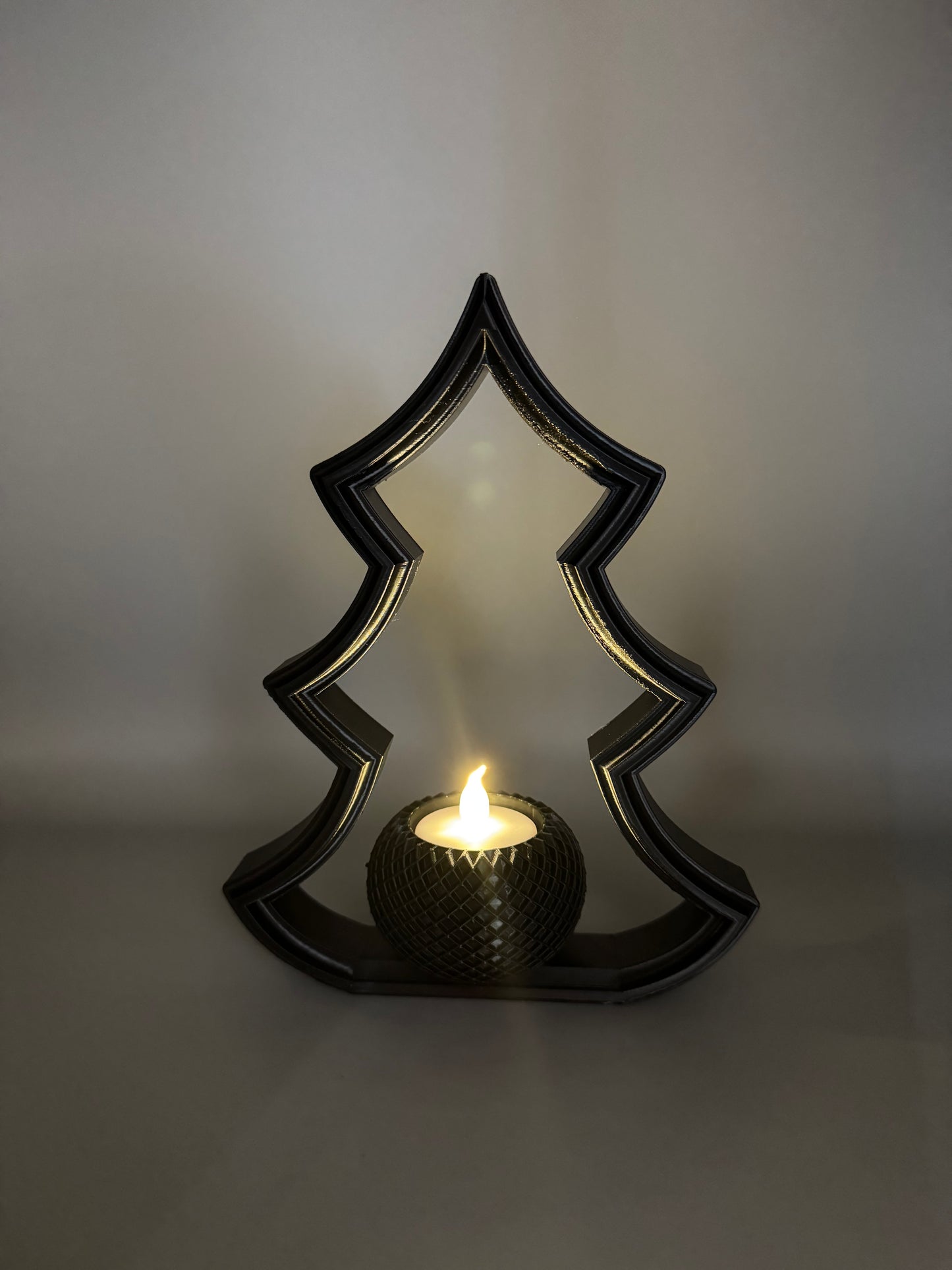 3D Druck! Eleganter LED Teelichthalter " Tannenbaum "!