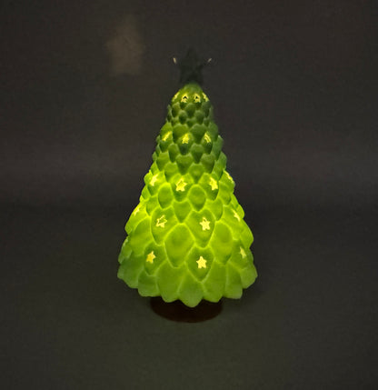LED Teelichthalter  " Weihnachtsbaum grün Farbverlauf " 3D Druck!