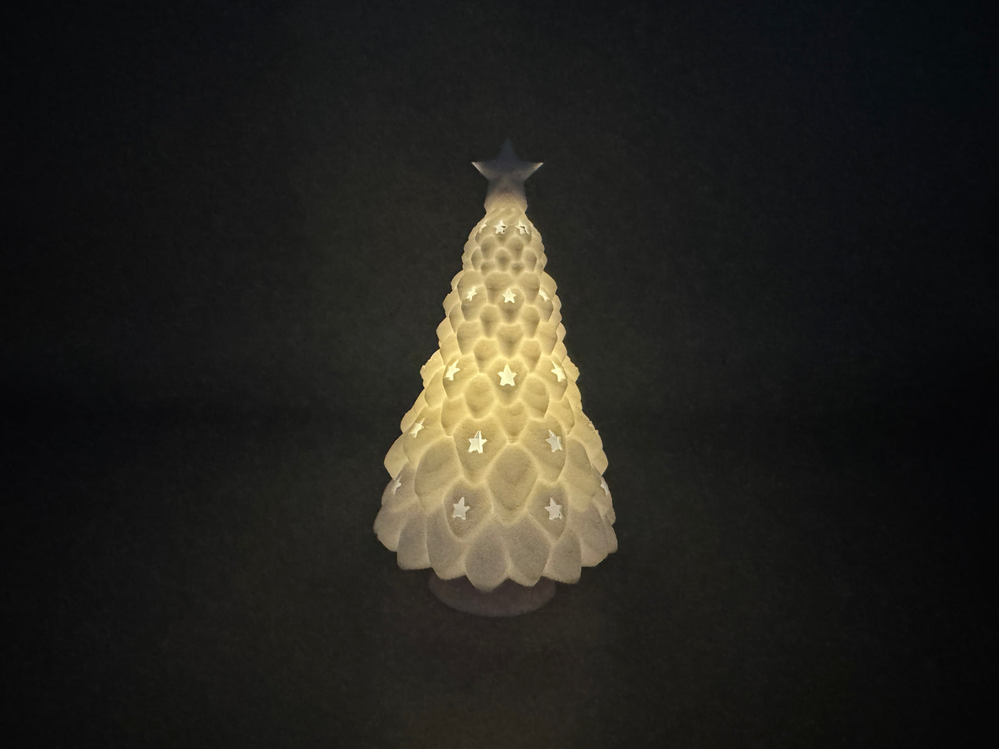 LED Teelichthalter  " Weihnachtsbaum weiß " 3D Druck!