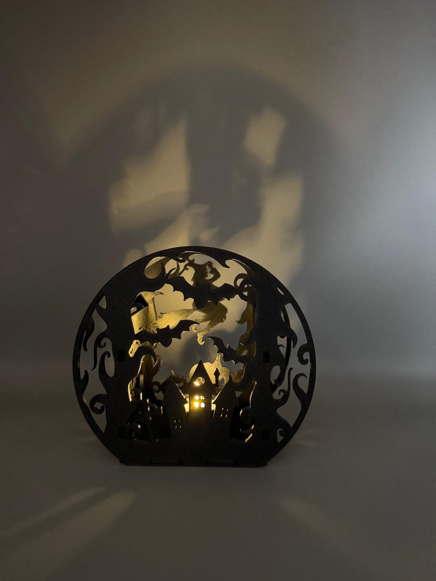 3D Druck! LED Teelichthalter " Halloweennacht "!