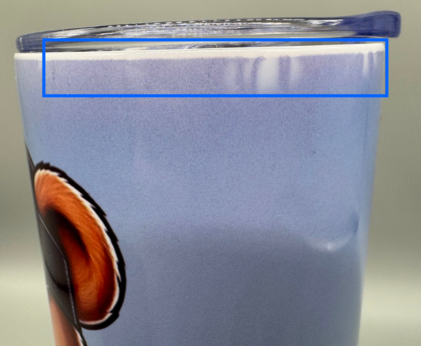 B-Ware Edelstahl Tumbler Grill Daddy Bär Druckfehler Detailansicht 3 von fks-design
