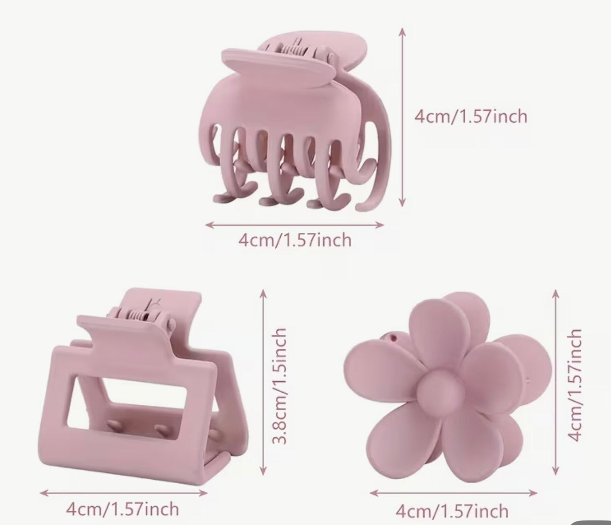 3er Set Soft Touch Haarklammern – Detailansicht Soft-Touch-Oberfläche von fks-design
