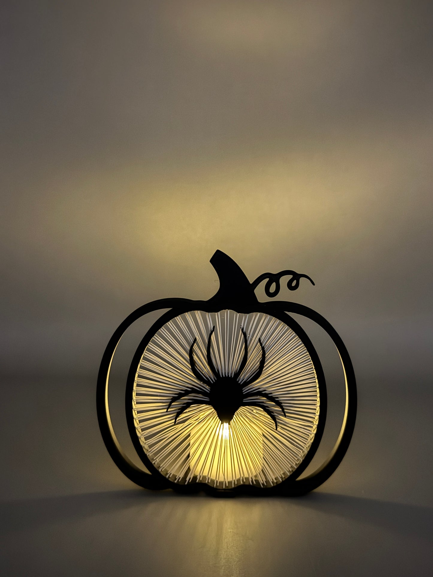 3D Druck LED Teelichthalter " Spinnen Kürbis "!