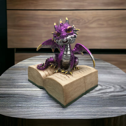 Puckator Buchdrache - Skulptur detailreich Geschenkidee - fks-design