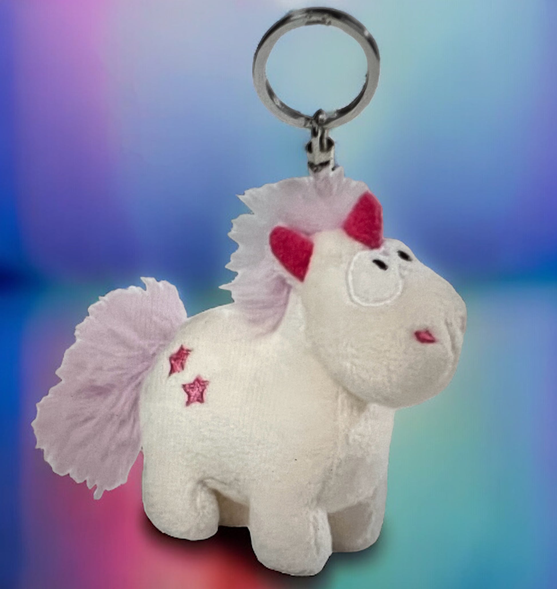 Nici Schlüsselanhänger Einhorn Theodor Plüsch weiss mit Horn von fks-design

