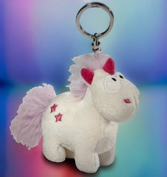 Nici Schlüsselanhänger Einhorn Theodor Plüsch weiss mit Horn von fks-design
