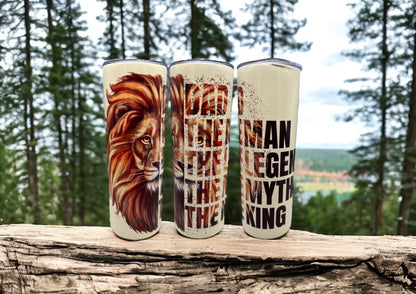 Edelstahl Tumbler Dad The Legend 600ml doppelwandig isolierend von fks-design
