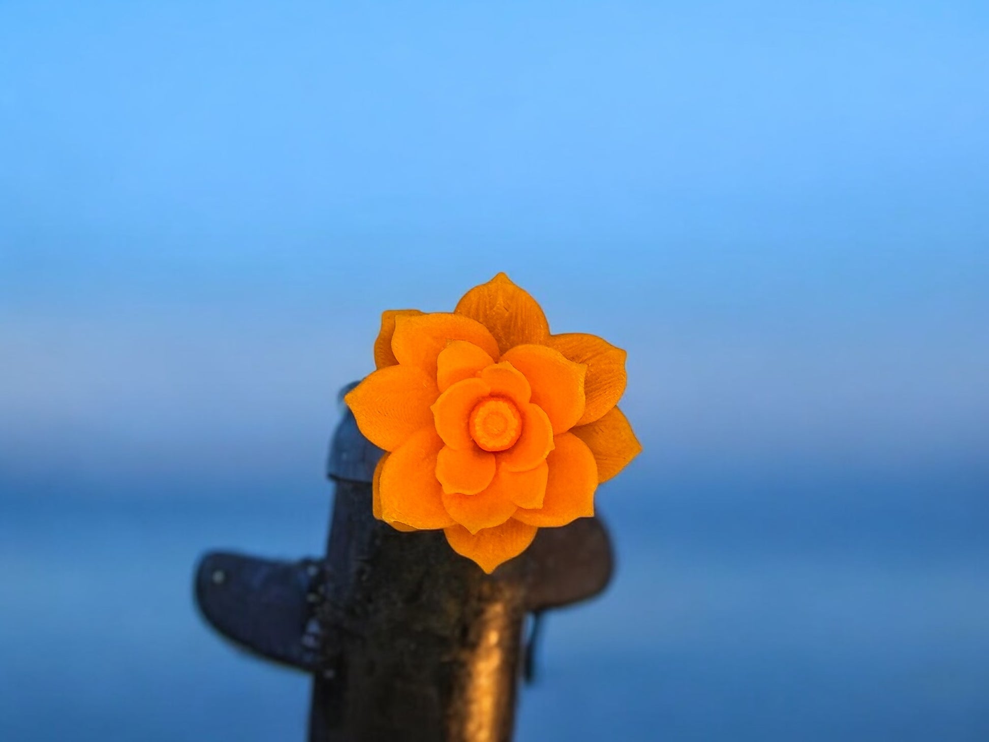 3D Druck Diamond Painting Coverminder Blüte – Farbe Orange, 4,5x2,5x2,3 cm von fks-design
