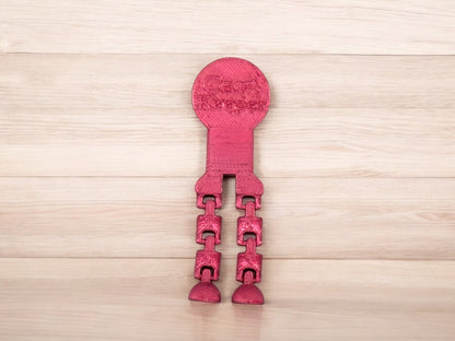 Beweglicher Wagenlöser 3D Druck – Farbe Pink, bewegliche Beine aus PLA von fks-design
