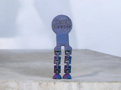 Beweglicher Wagenlöser 3D Druck – Farbe Blau, Einkaufswagenchip von fks-design
