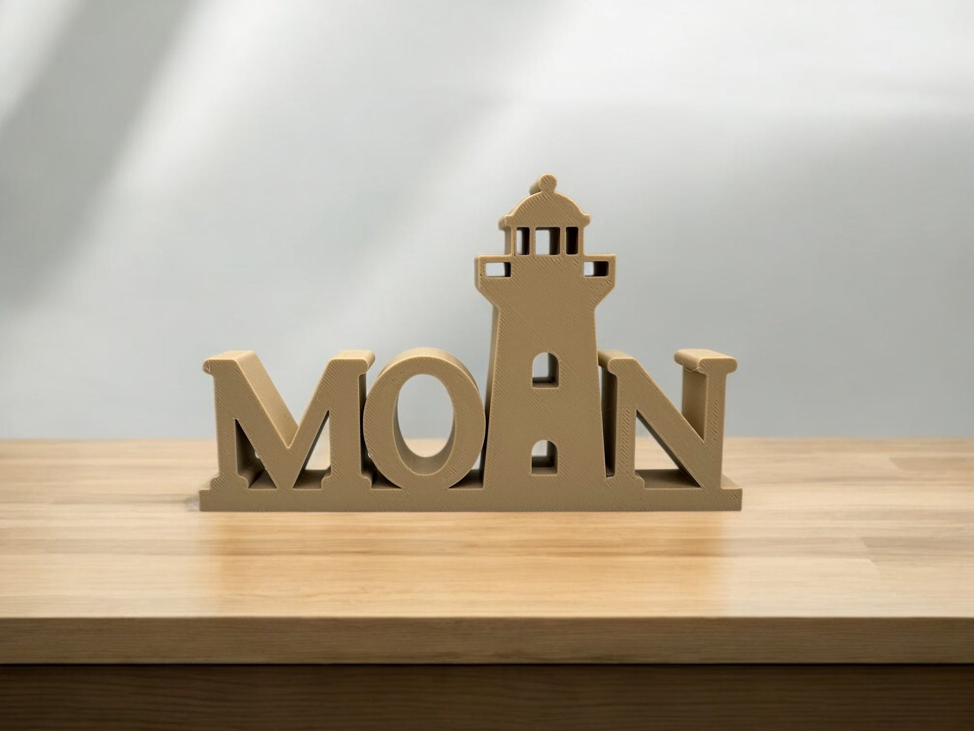 3D Druck Moin Aufsteller - Leuchtturm Maritim Nordsee Dekoration - fks-design
