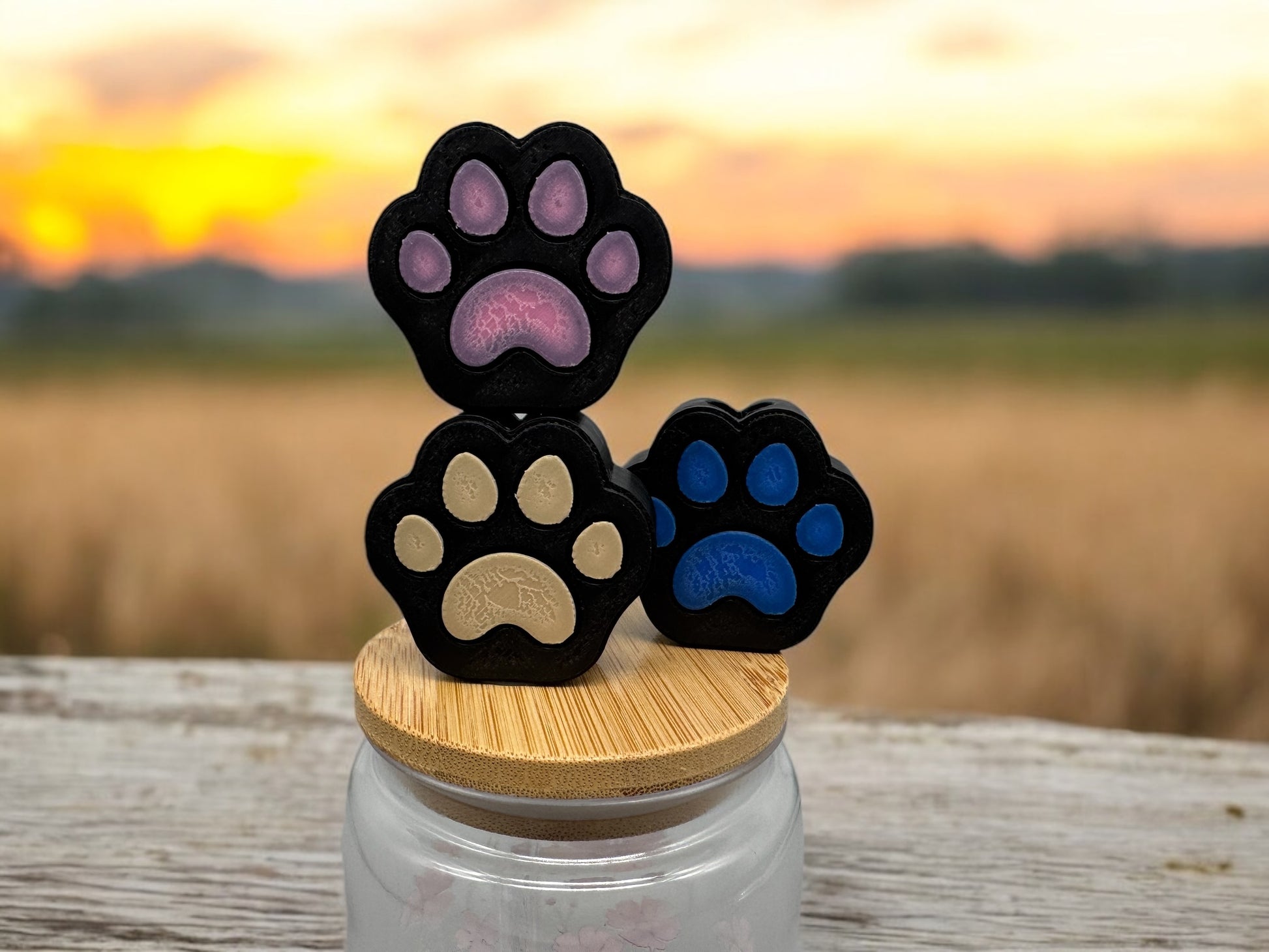 3D Druck Trinkhalm Topper Tierpfote - Strohhalm Deko PLA - fks-design
