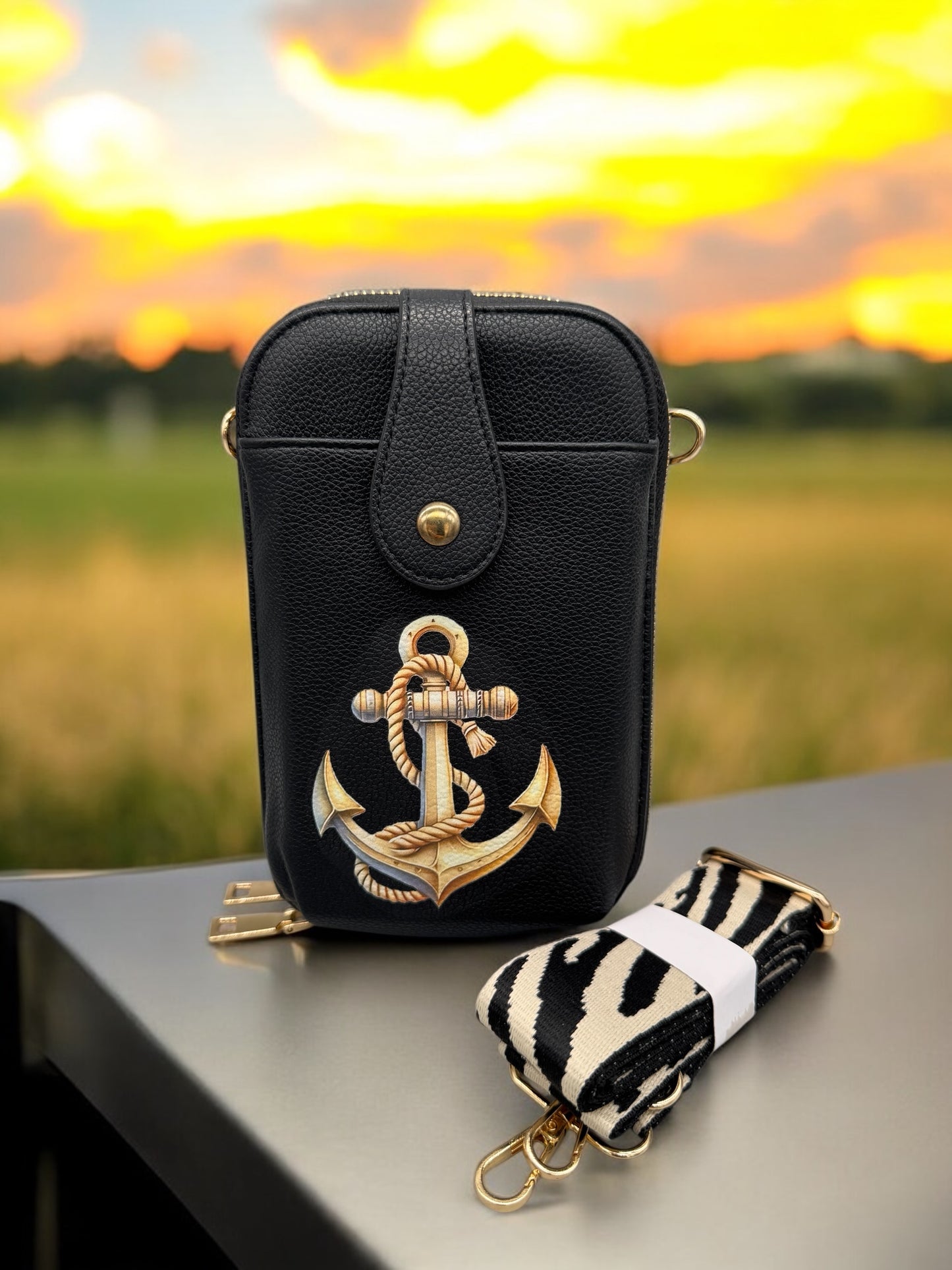 LIKEBAG Handy - Tasche " Anker gold "!