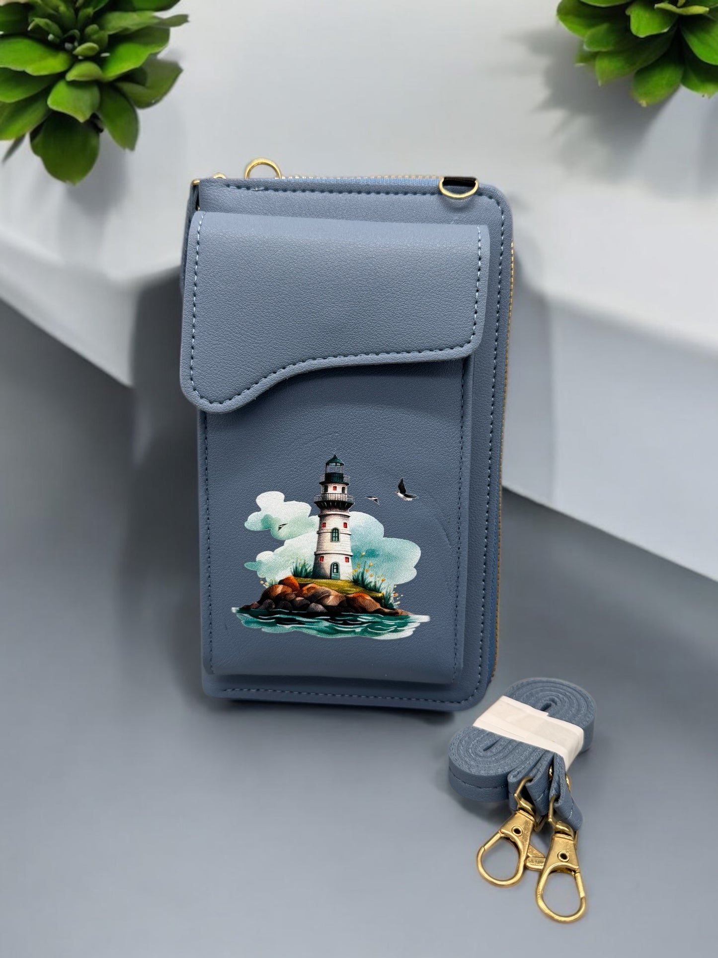 Crossbody - Handy - Tasche " Leuchtturm "