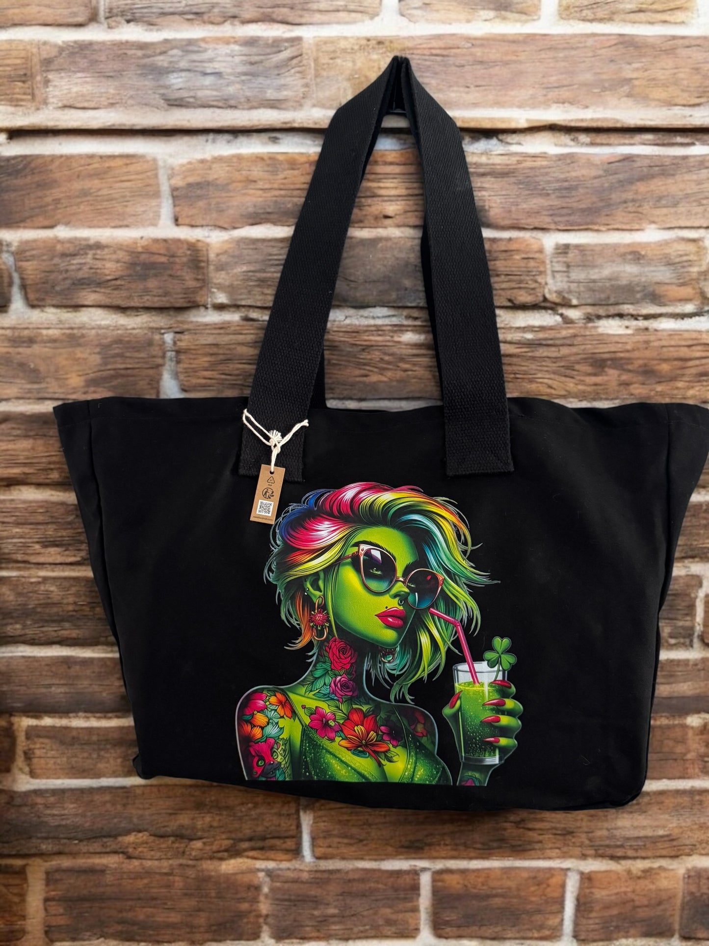 Westford Mill Everyday Canvas Bag " Green Lady "!