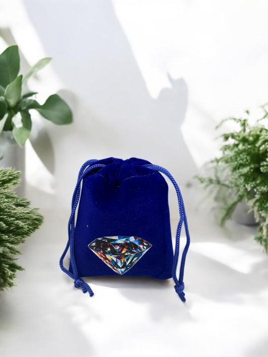Samtbeutel " Diamant " mit Kordelzug! 7 x 9 cm