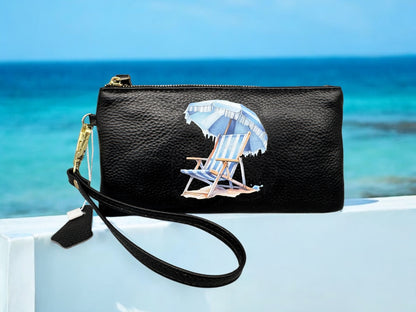 Modische Handtasche! Multi - Reißverschluss - Geldbörse! Handy - Tasche " Strand Feeling "!