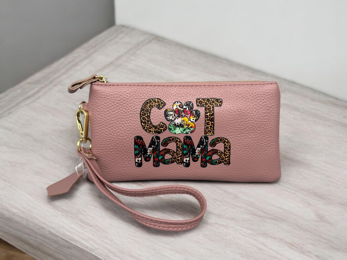 Modische Handtasche! Multi - Reißverschluss - Geldbörse! Handy - Tasche " Cat Mama "