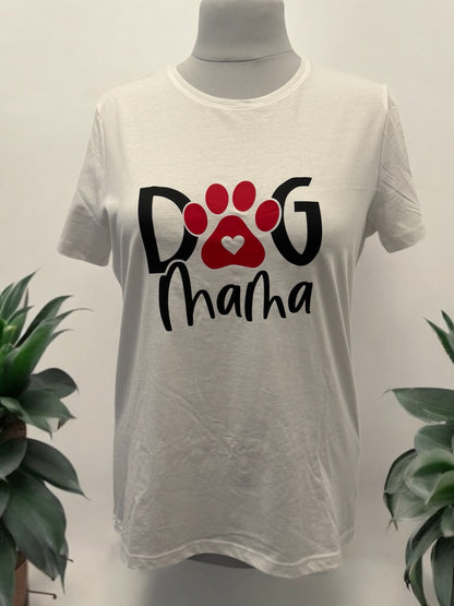 Unisex T-Shirt Dog Mama süßes Hunde Mama Motiv-Shirt Vorderseite von fks-design

