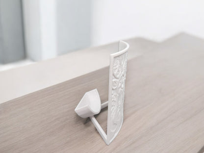 3D Druck Litophan Lampe " Weihnachtsmann mit Rentier und Vogel "