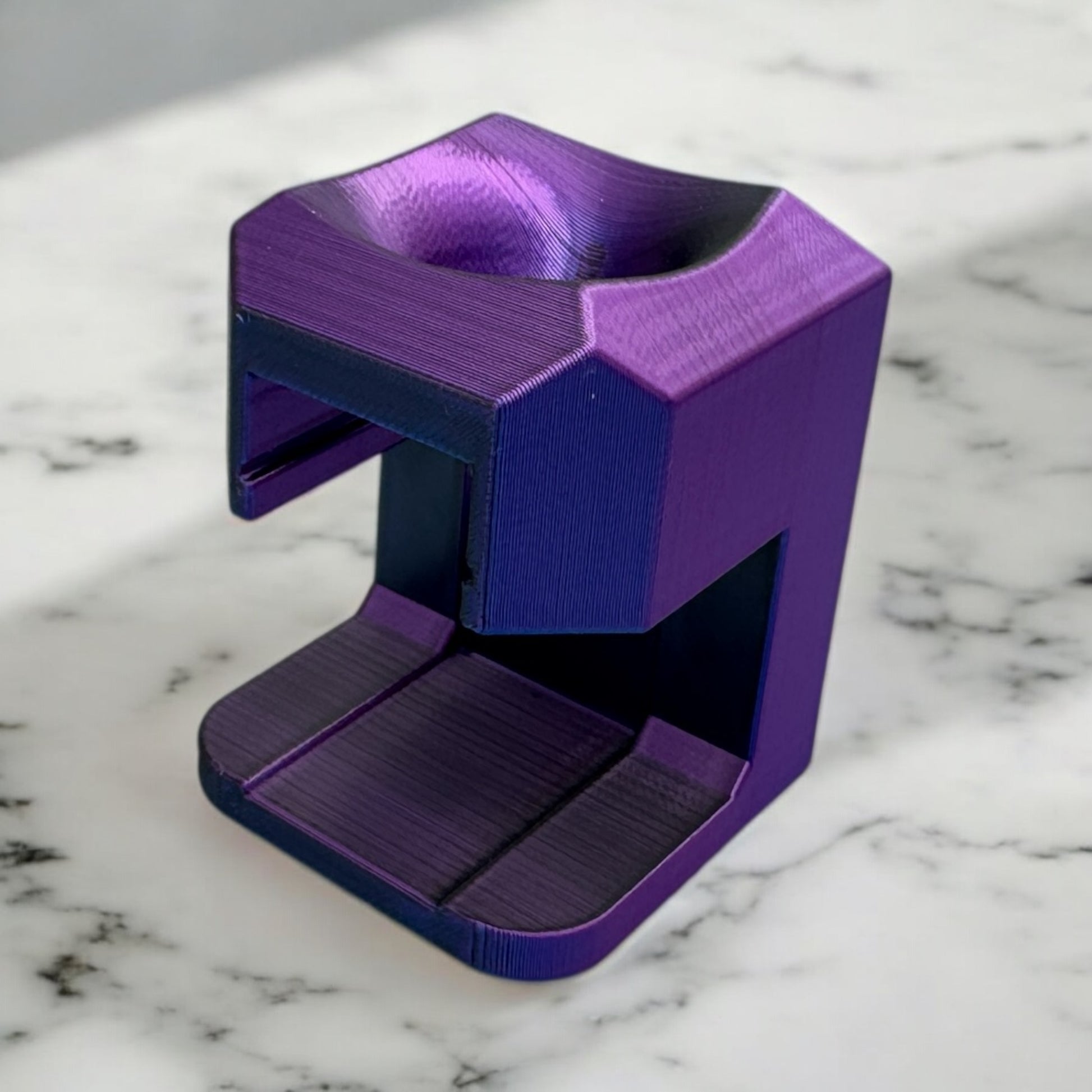 3D Druck Diamond Painting Trichter-Turm – Farbverlauf lila/schwarz von fks-design
