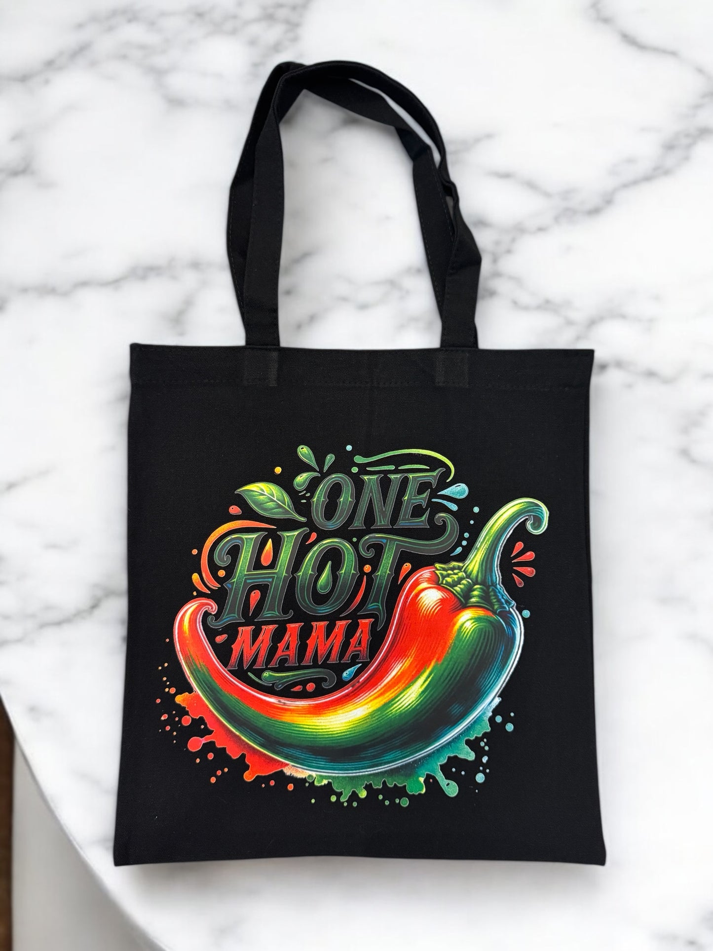 Baumwolle / Canvas Einkaufstasche " One Hot Mama "!