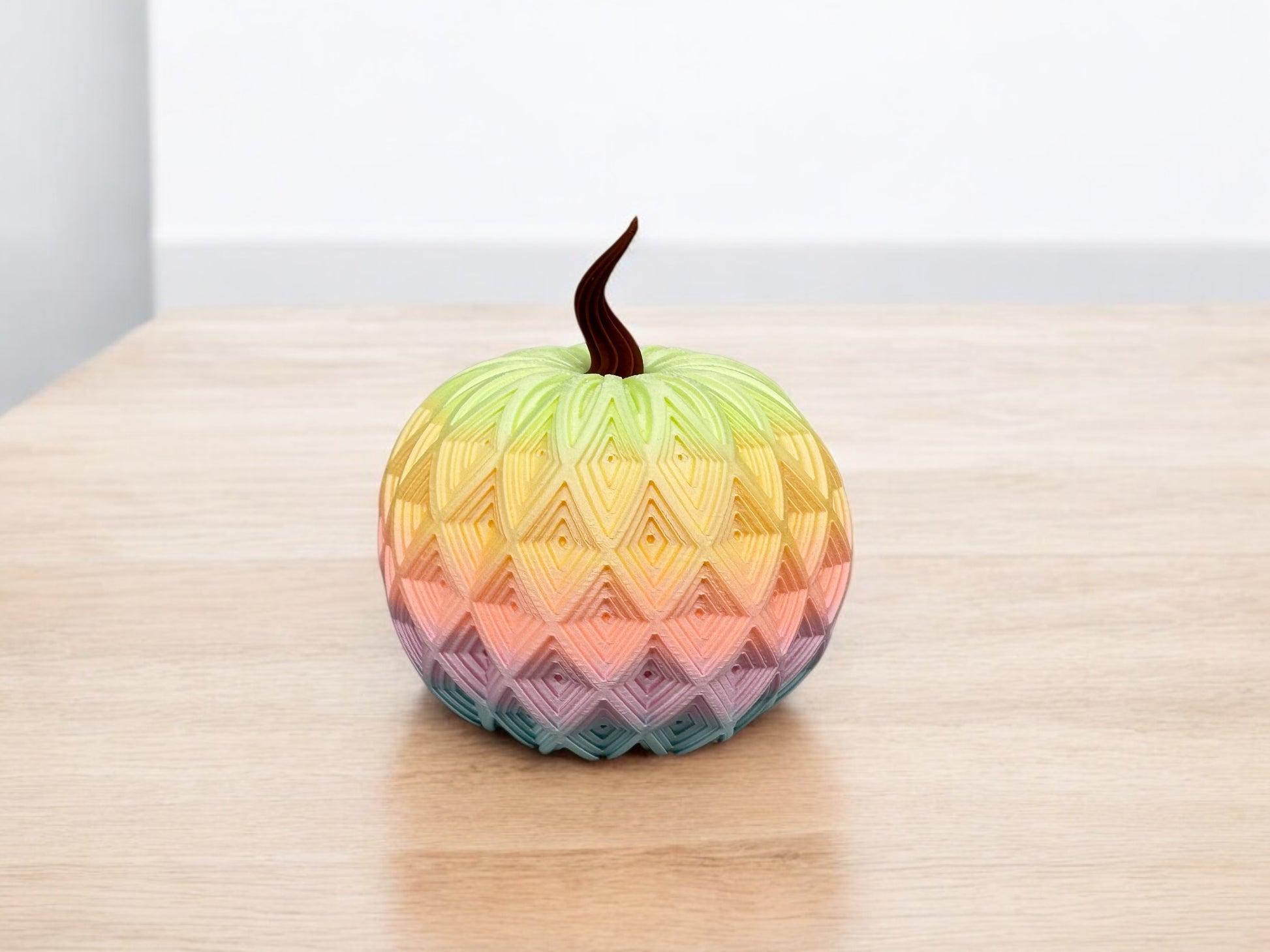 3D Druck LED Teelichthalter Kürbis Orange - Halloween Deko - fks-design
