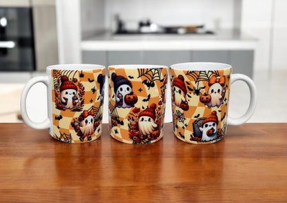 Halloween Tasse Süße Geister Keramiktasse Herbst 300ml von fks-design
